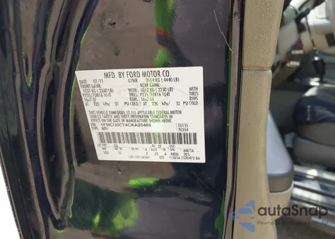 2012 Ford Escape Xls из США, поврежденный, VIN 1FMCU0C74CKA20489